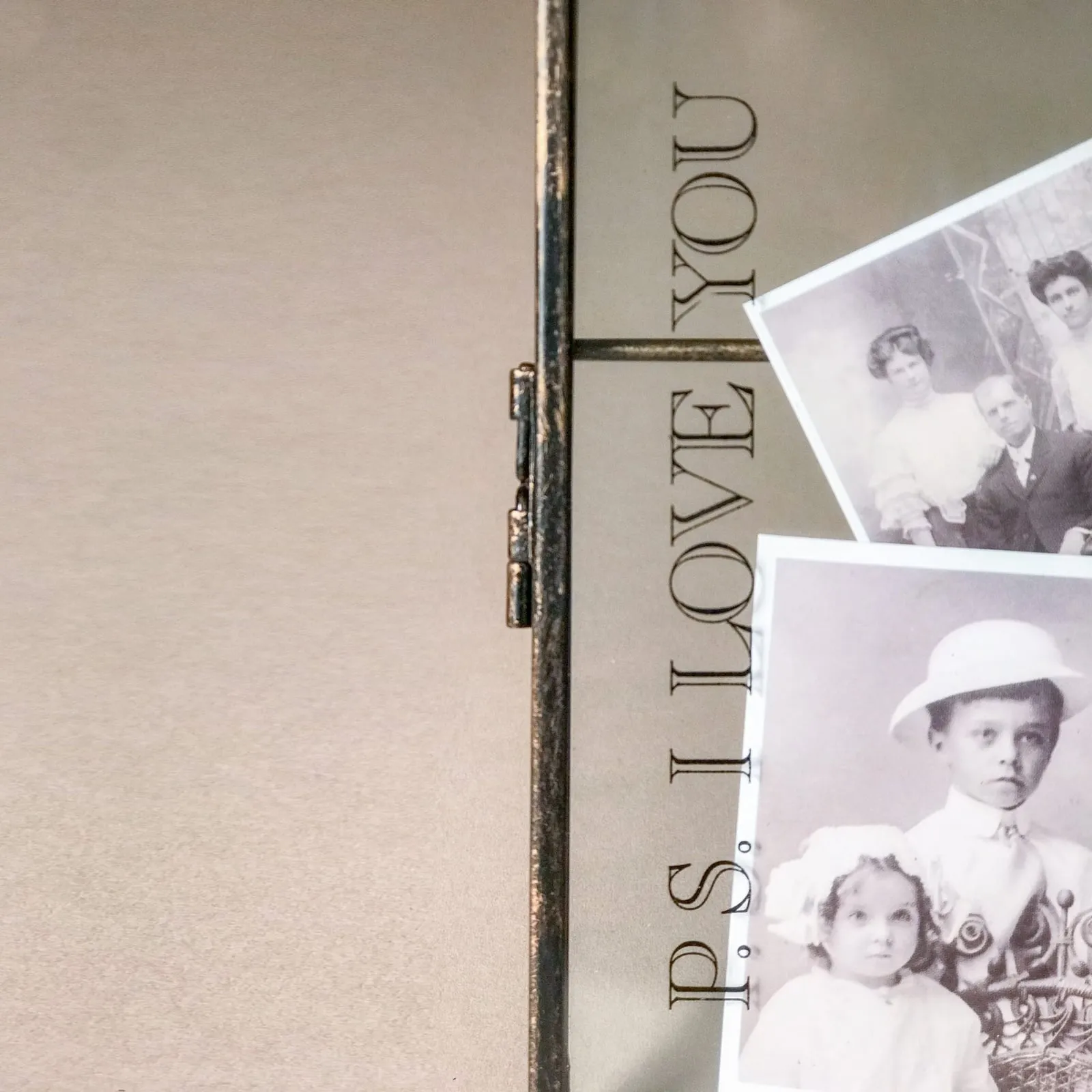 Glass Metal Frame "PS I Love You" - image 3
