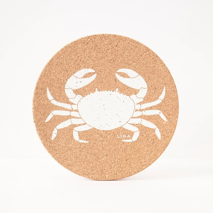Cork Placemat | Crab