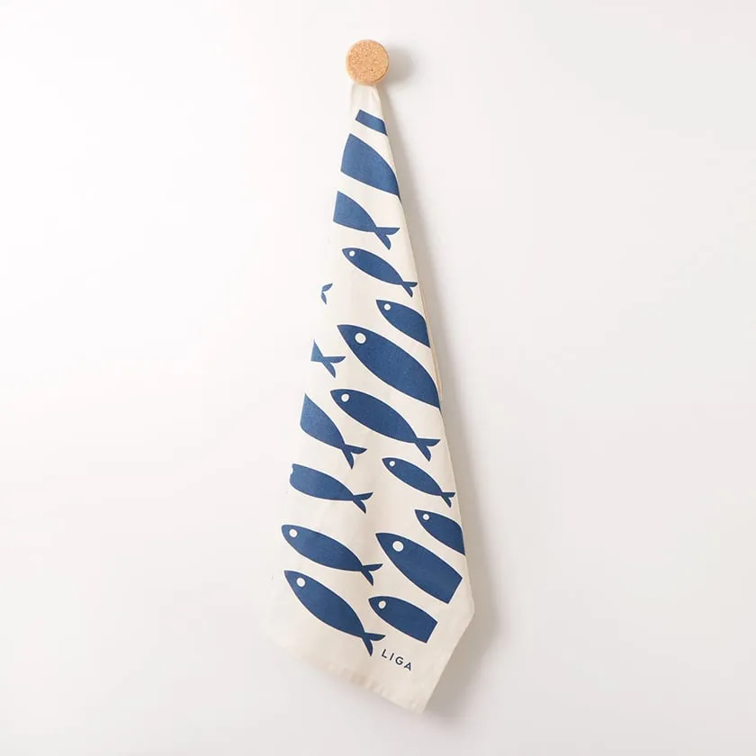 Organic Tea Towel | Fish