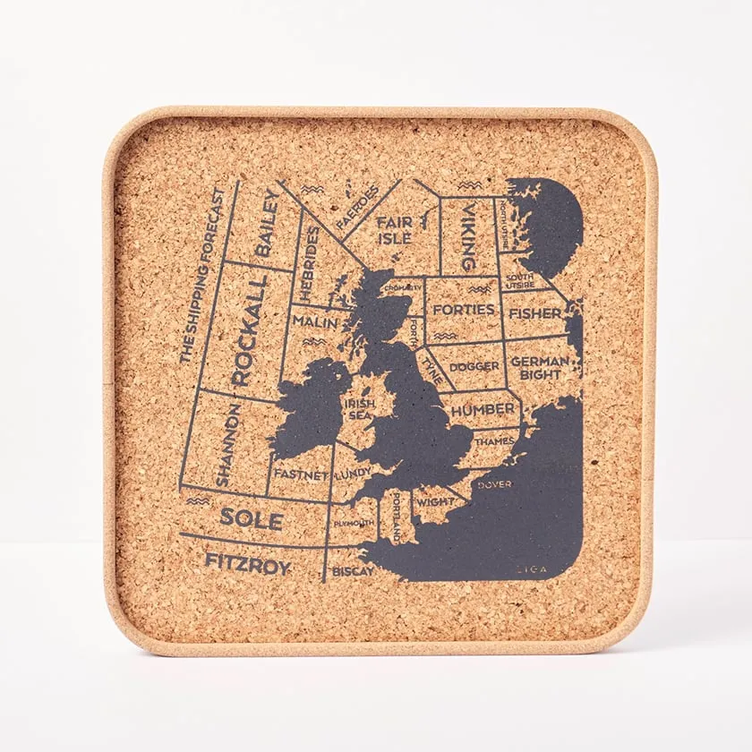 Eco Cork Tray - Shipping Forecast