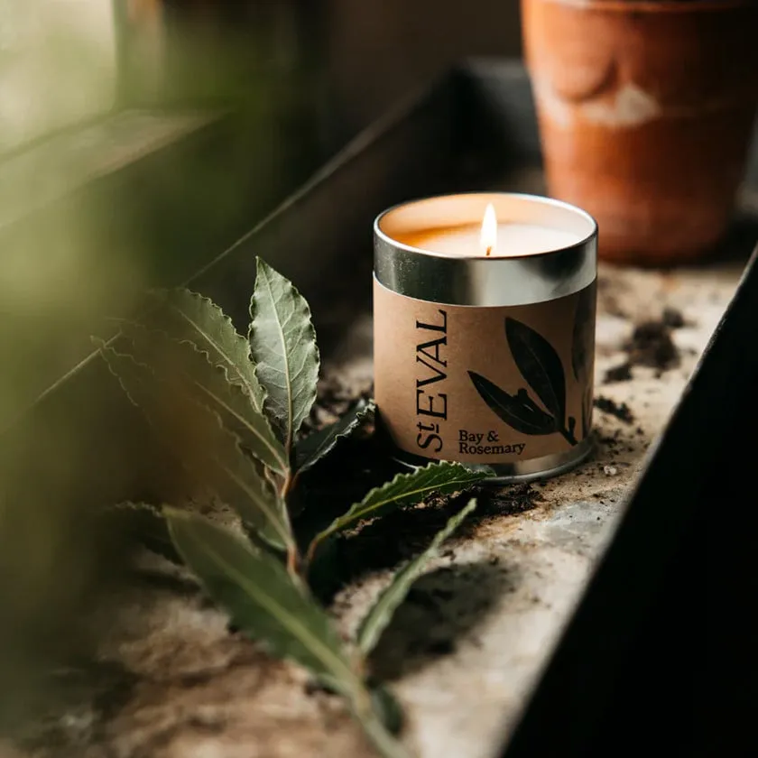 St Eval Bay & Rosemary Tin Candle - image 4