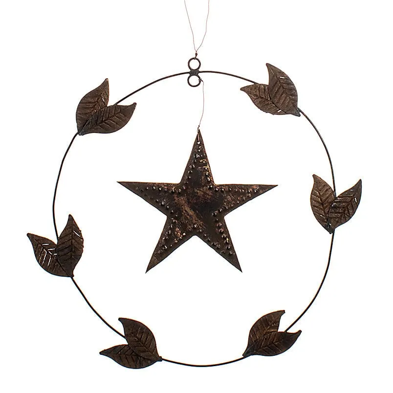 Metal Star Wreath