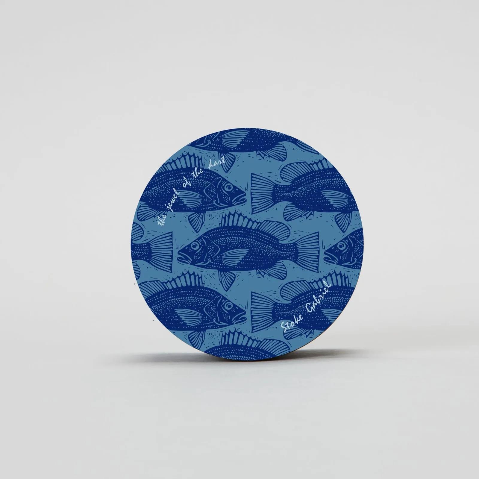 Pocket Mirror - Blue Fish