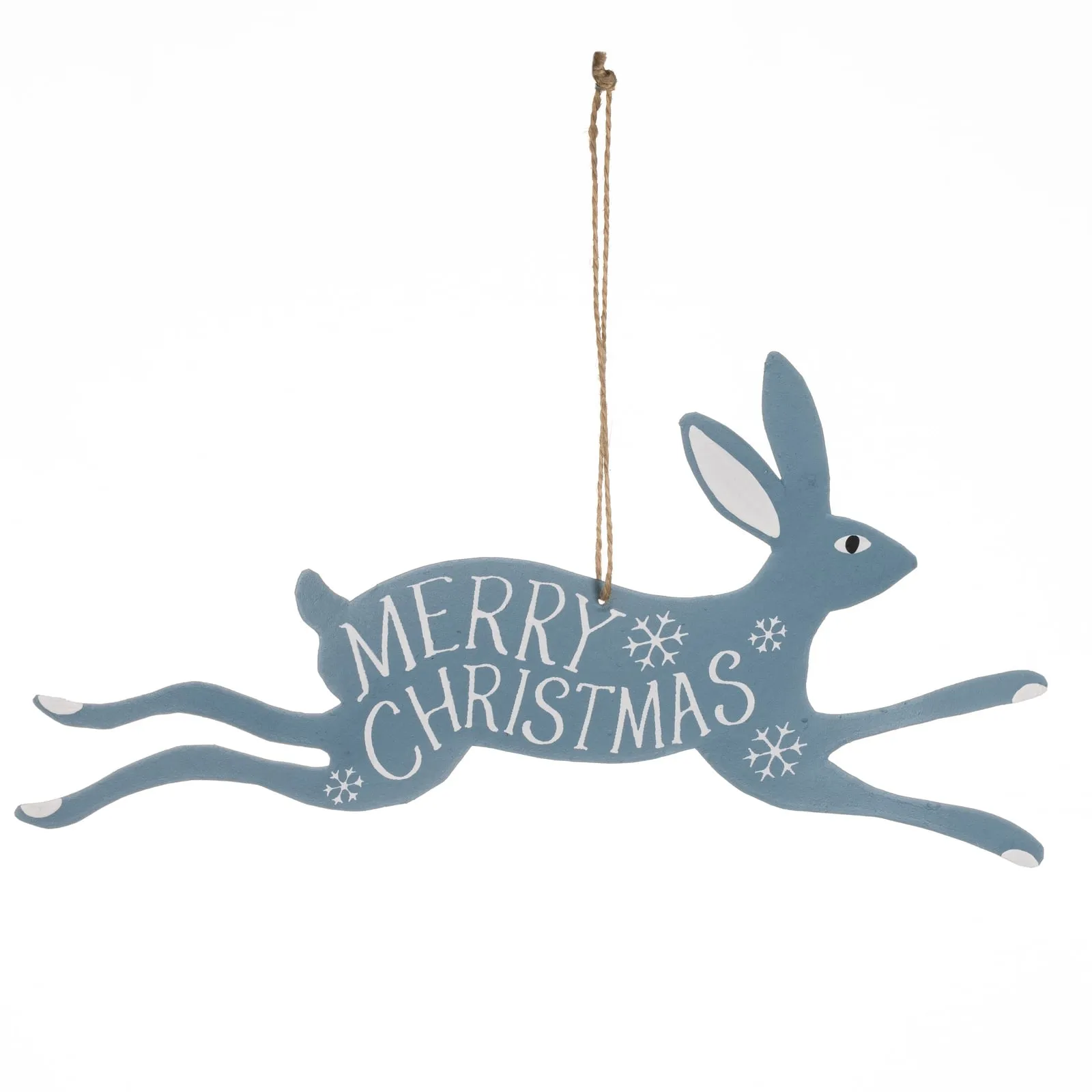 Merry Christmas Rabbit Sign