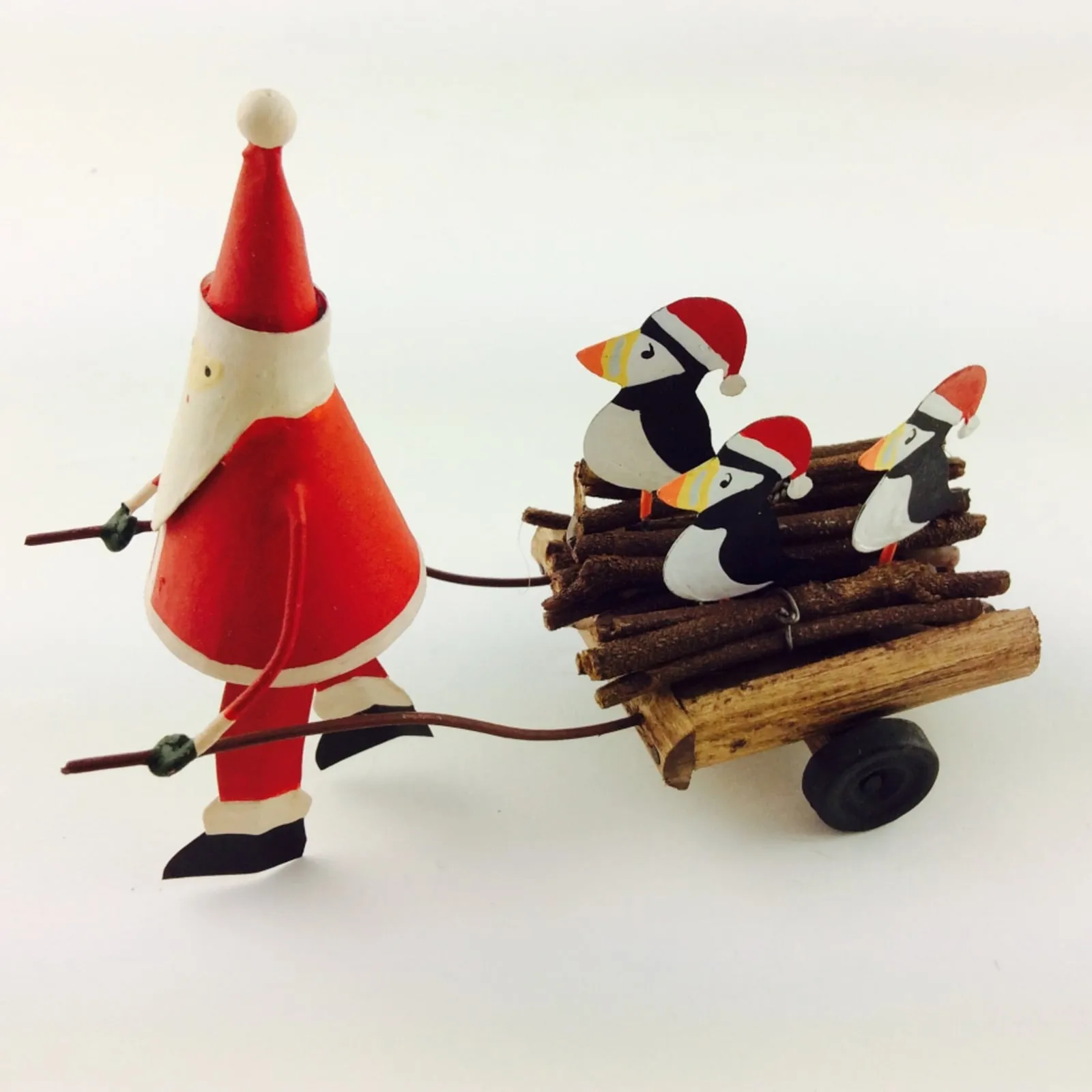 Santa with Puffins