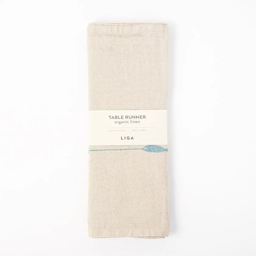 Table Runner Fish on a Line 1