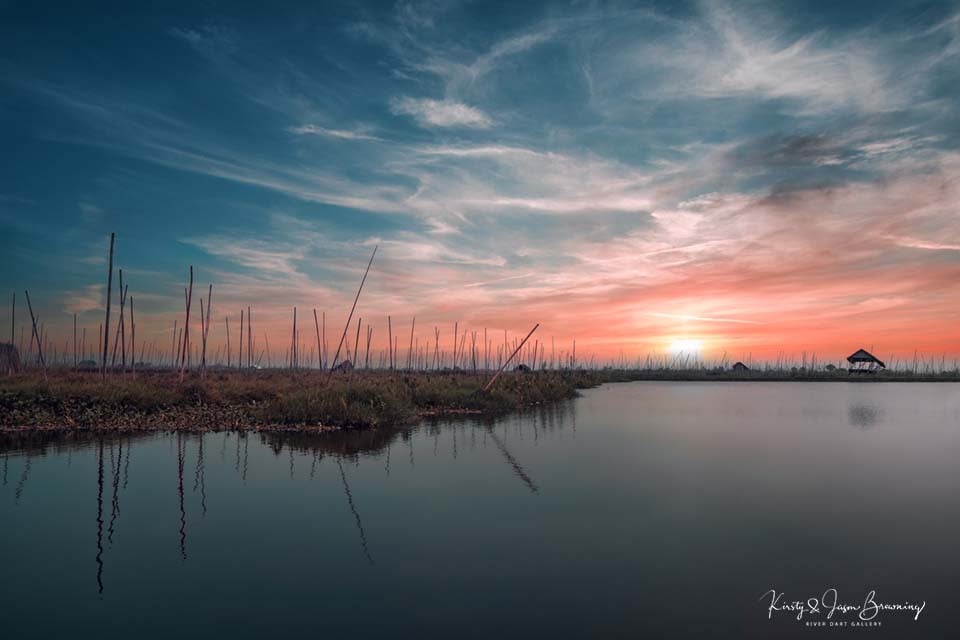 Sunset on the lake