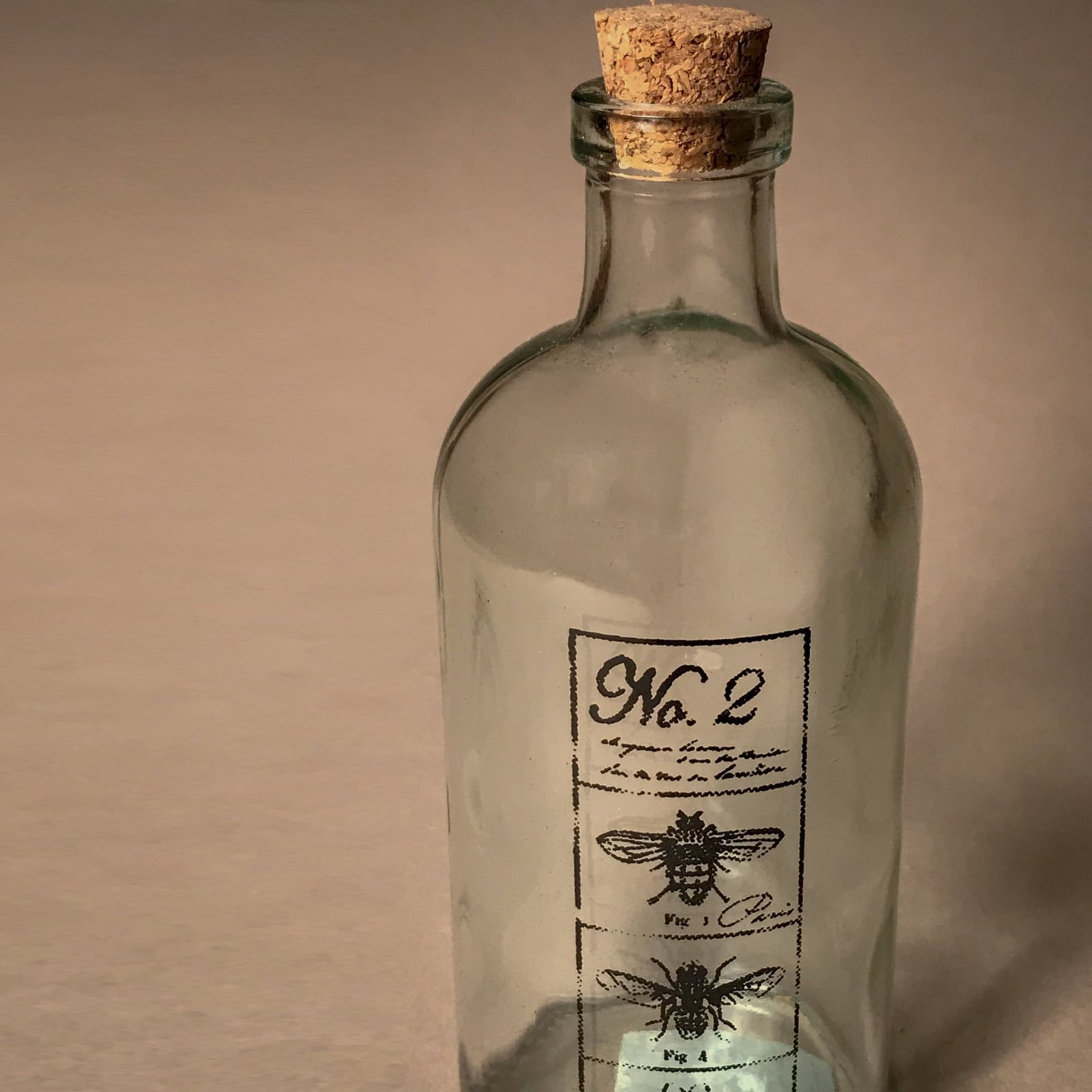 Glass Bottle with Deco