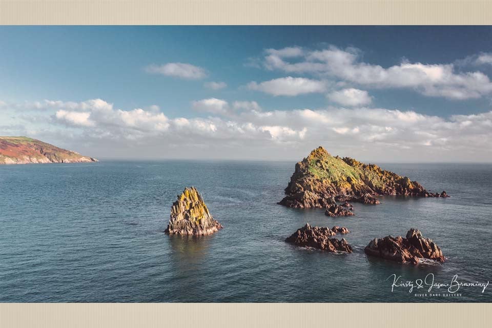 The great rock in the ocean stands