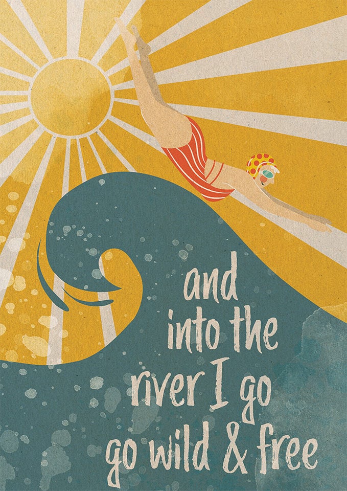 and into the river i go poster