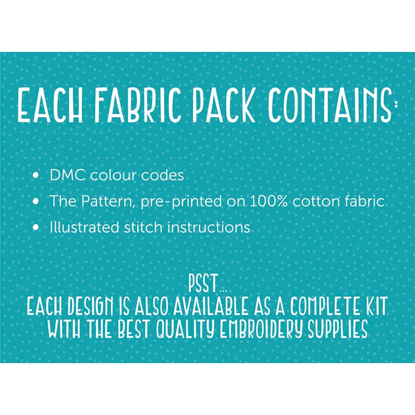 Boho Feathers Embroidery Pattern Fabric Pack - image 3