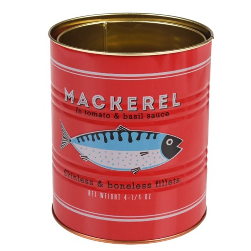 fish design storage tin