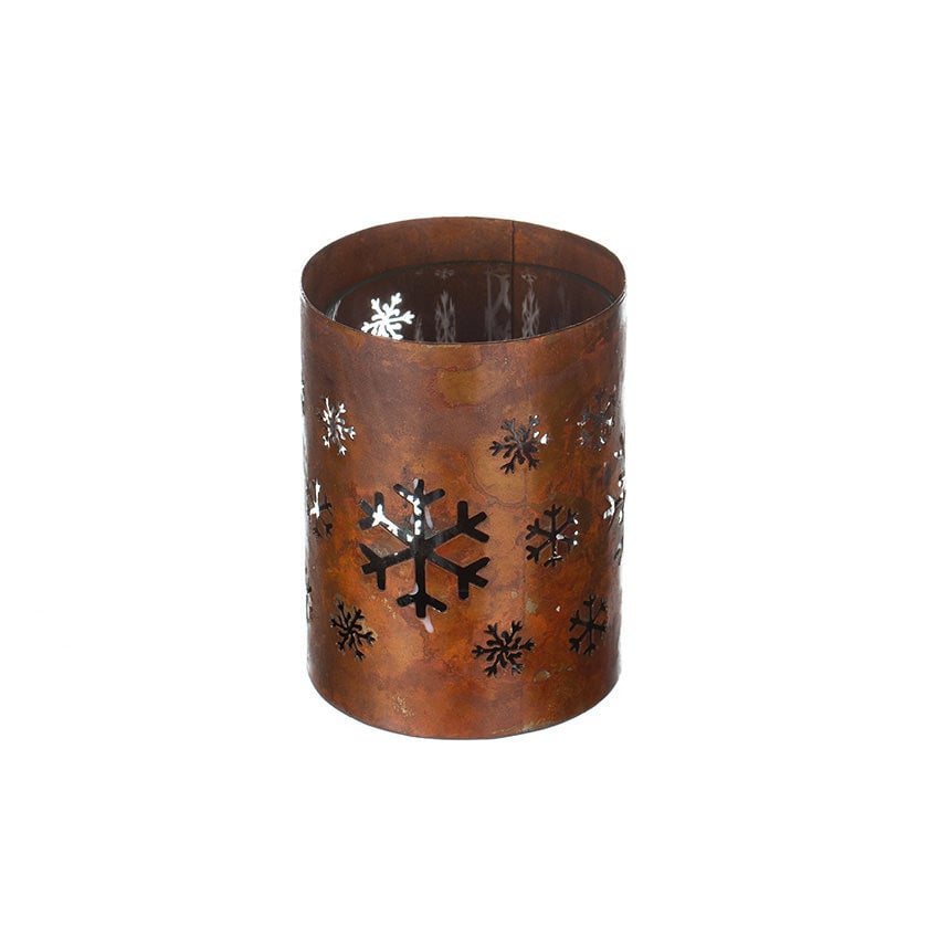 Rustic Snowflake Votive - image 2