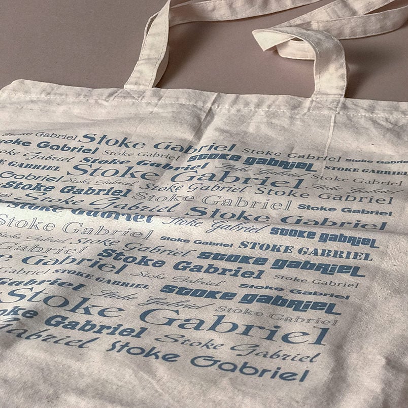 Stoke Gabriel Cream Tote Bag - image 3