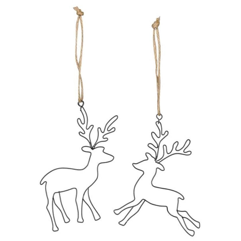 Black Wire Hanging Reindeer
