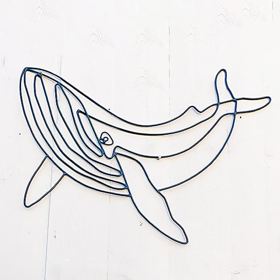 Blue Whale Wire Art
