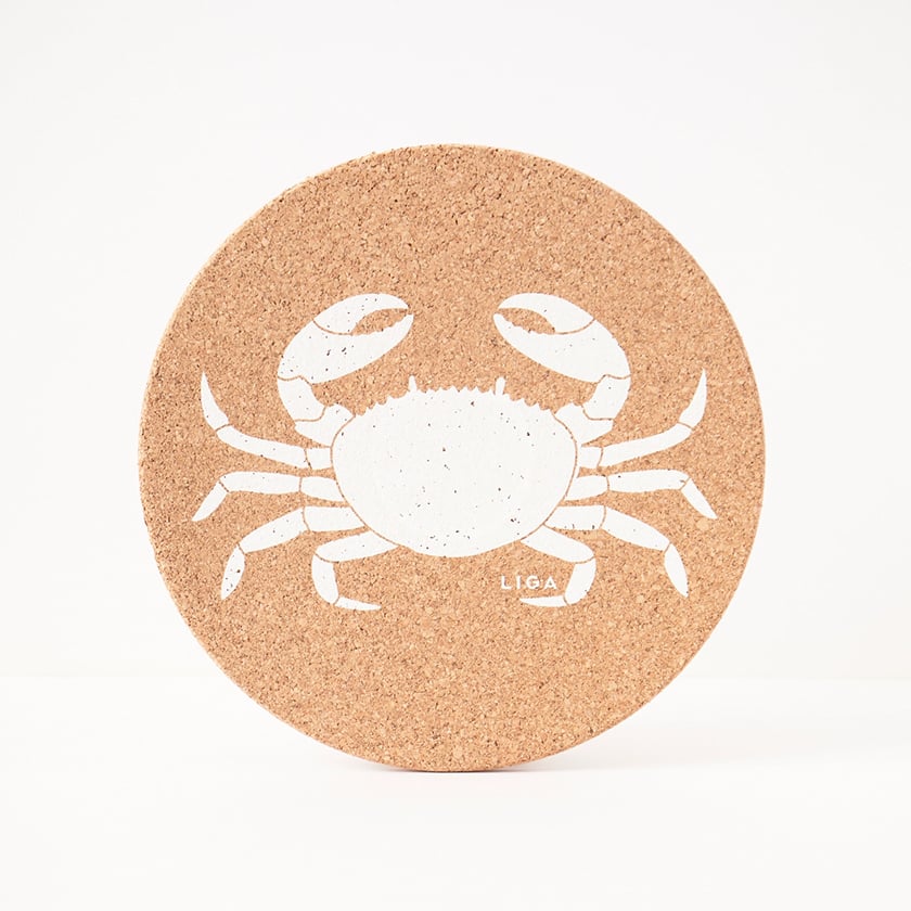 Cork Placemat | Crab