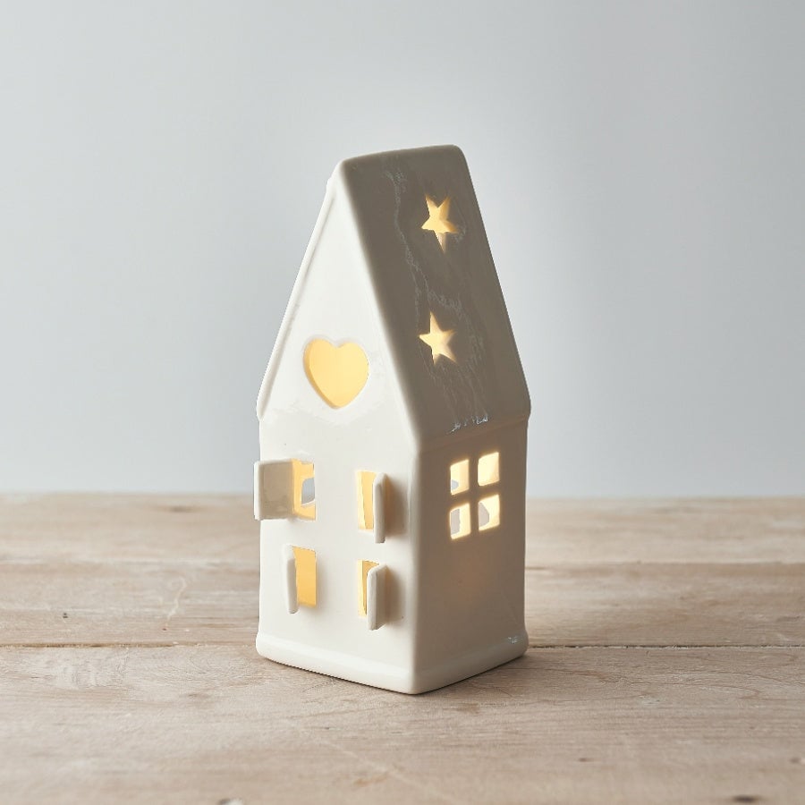 Dainty White House Tealight Holder