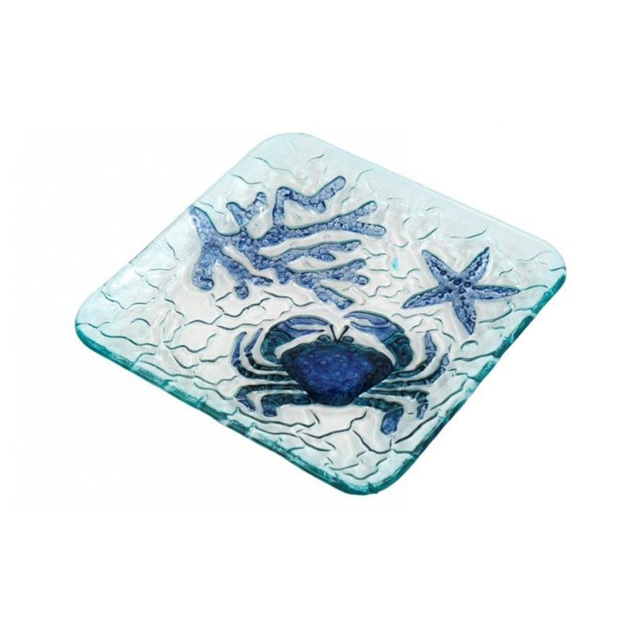 Glass Crab Plate