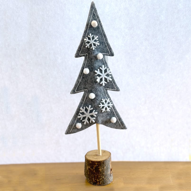 Grey Fabric Christmas Tree