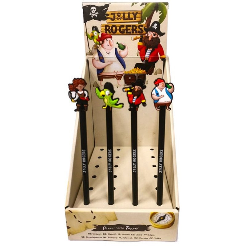 Jolly Rogers Pencil With Pirate Topper