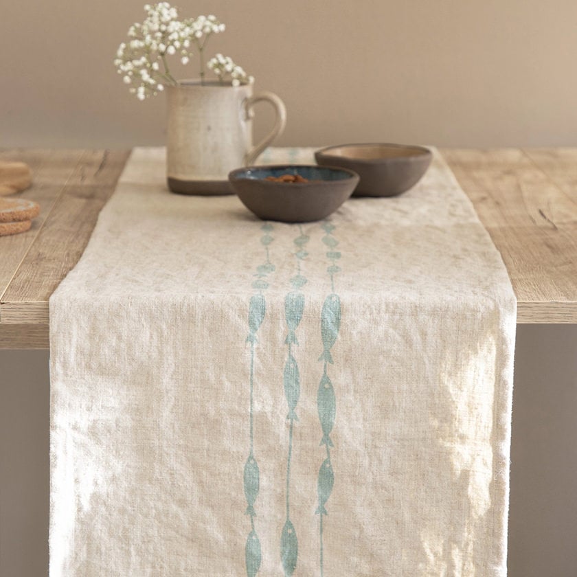Linen Runner | Fish