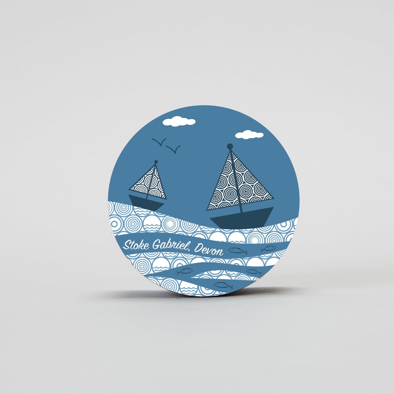 Pocket Mirror - Sailboats