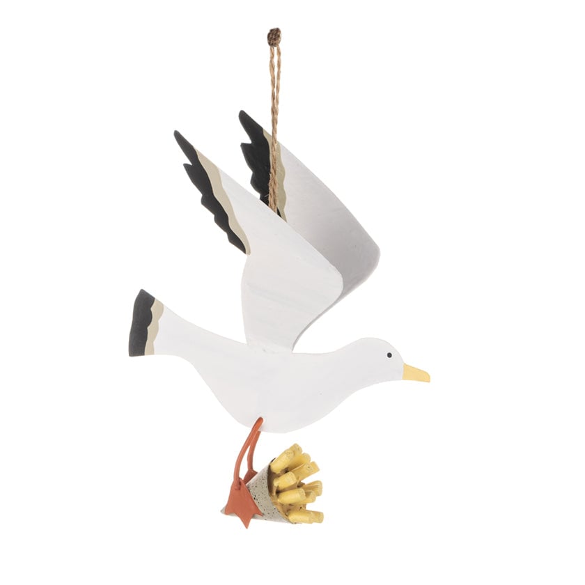 Seagull steals chips