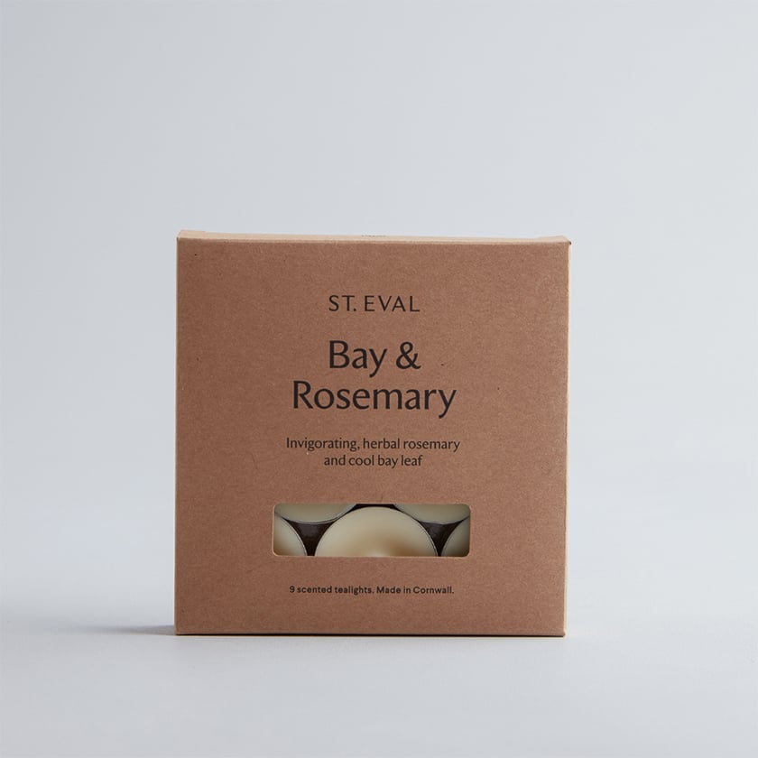 St Eval Bay & Rosemary Tealight Candles