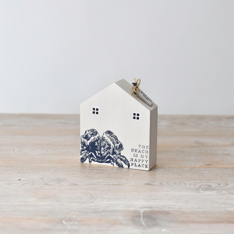 "The beach is my happy place" Wooden House