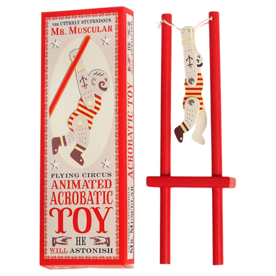 Wooden acrobatic toy - Mr Muscular